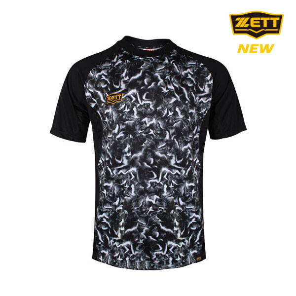 [단체시 로고/배번 마킹] 제트 ZETT 하계티셔츠 BOTK-670 (검정) 야구하계티 단체티 단체복
